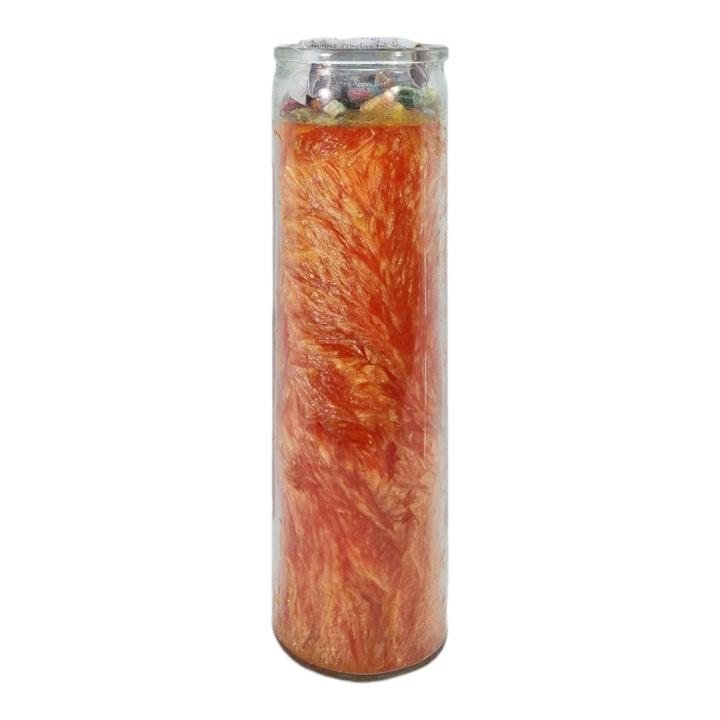 Ladder to Success-Palm Wax Spiritual Intention Spell Candle-[Orange] | Vela CASA ESOTERICA