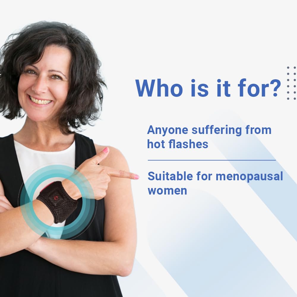 KÜLKUF Cooling Wristband with Instant Relief from Hot Flashes, Menopause Bracelet