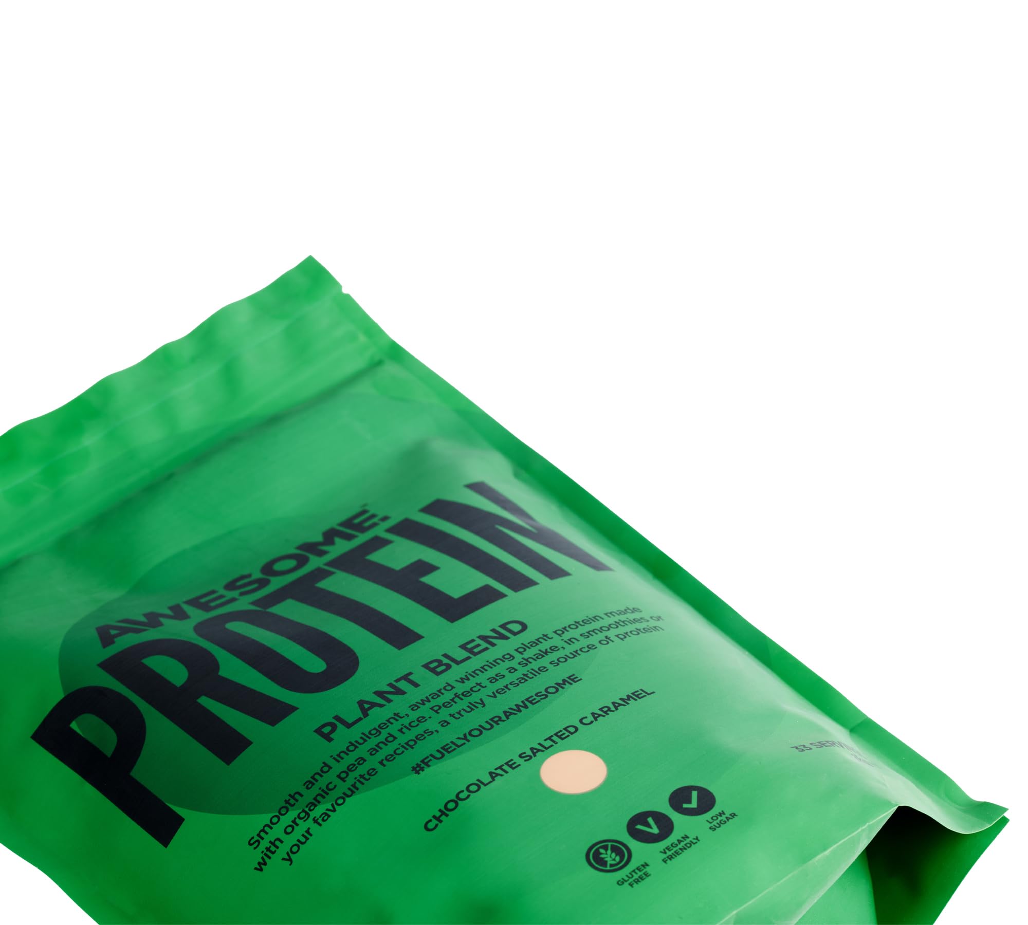 Chocolate Salted Caramel Awesome Protein Powder by Ben Coomber | 1kg Vegan Organic Flavoured Protein Ben Coomber