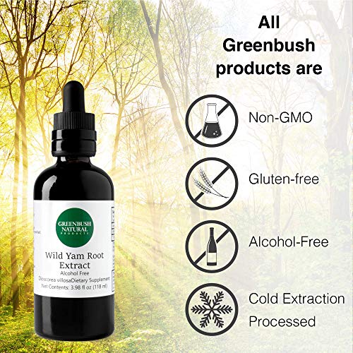 Greenbush Wild Yam Extract, Liquid Supplement (4 Ounces) Greenbush Natural Products