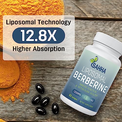 Sahha Advanced Liposomal Berberine 1200mg - Maximized Absorption for Optimal Results Sahha