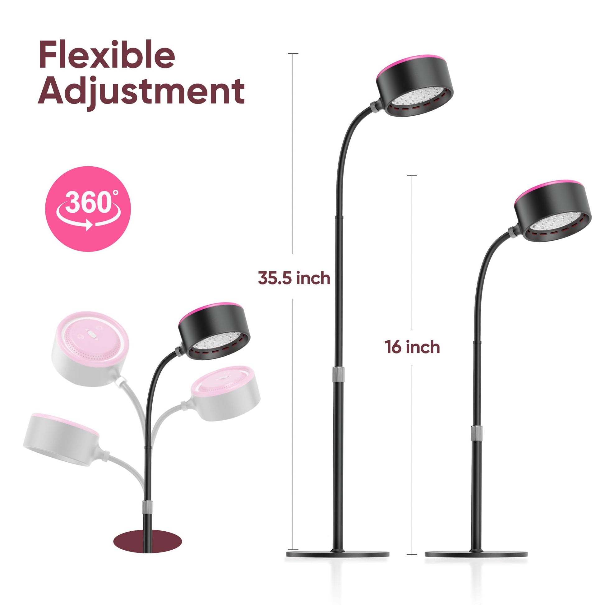 Caromolly Red Light Device Lamp, 660nm Red Light and 850nm Near-Infrared Light Combo Caromolly