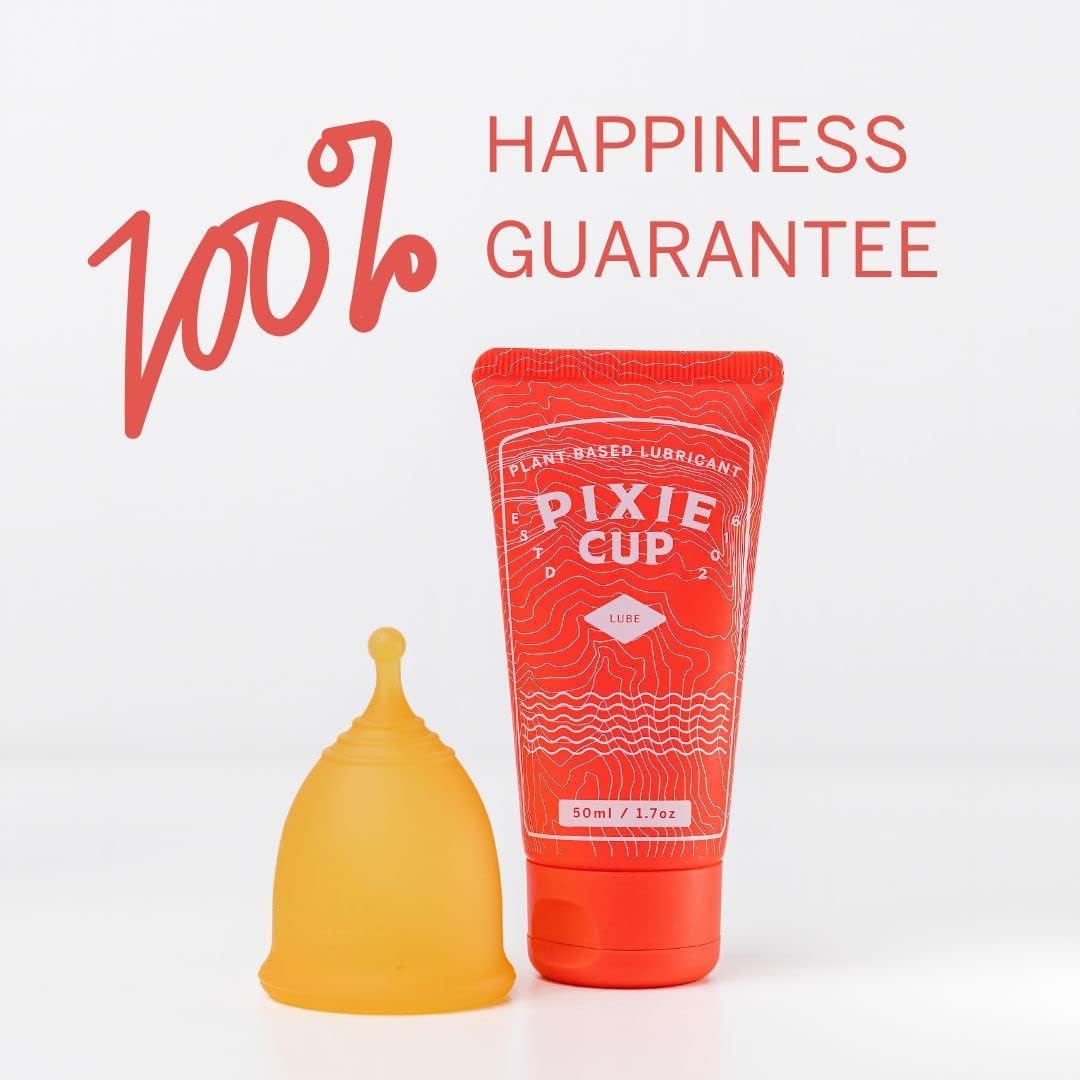 Pixie Menstrual Cup Lube - Make it Easy to Insert Your Period Cups - All Natural Water Based Lubricant Pixie Cup
