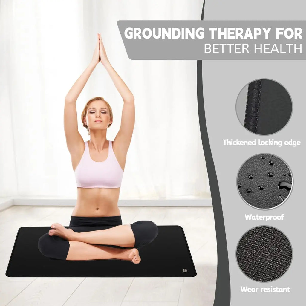 LOYDBDT Grounding Mat,11.8x23.6inches,Grounding Mat with 15ft Grounding Cord LOYDBDT