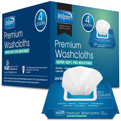 Inspire Adult Wet Wipes, Adult Wash Cloths, Adult Wipes for Incontinence