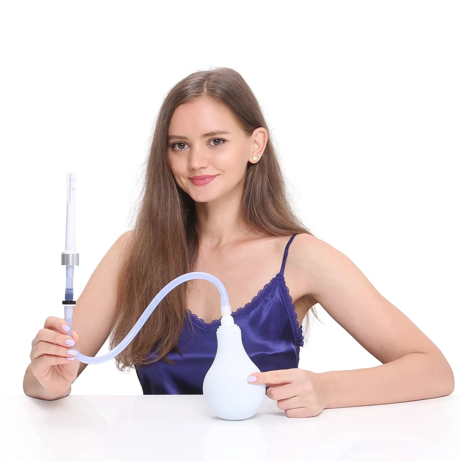 RVDKBULB Natural Vaginal Cleansing System with 3 One-Way Valves - Vaginal Douche for Women