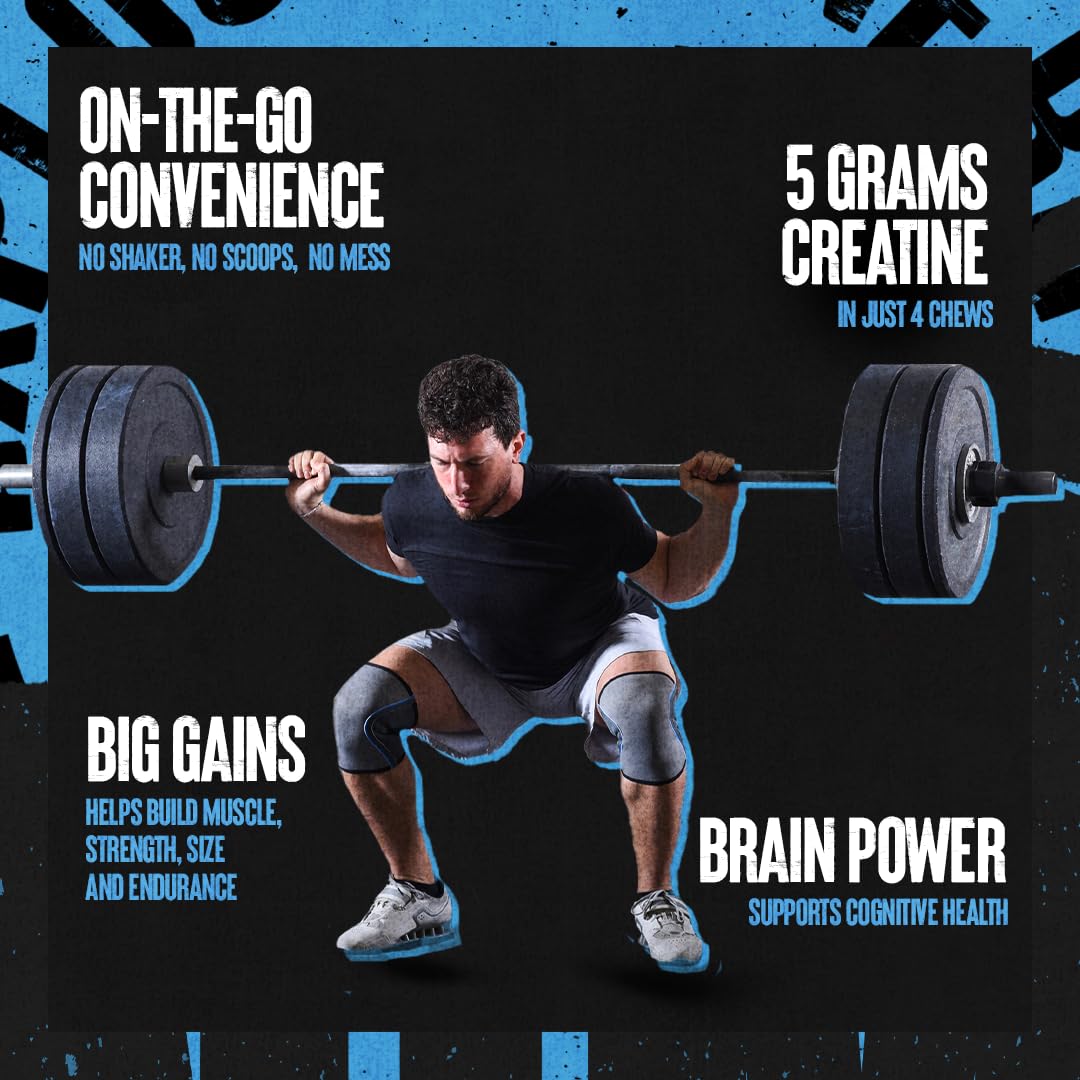 Animal Creatine Chews Tablets - Enhanced Creatine Monohydrate with AstraGin to Improve Animal