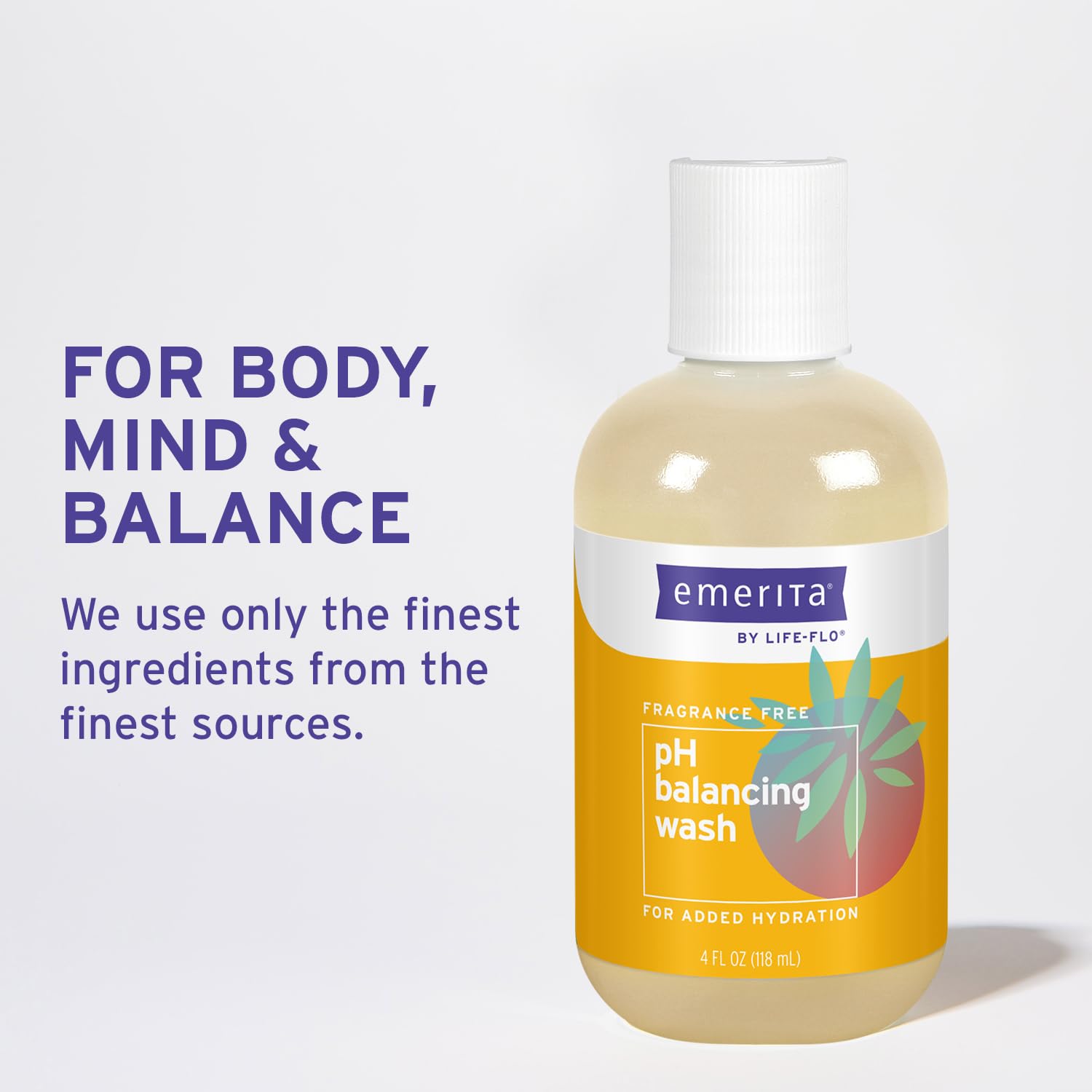 Emerita by Life-flo pH Balancing Feminine Wash, Hydrating Cleanser Soothes Delicate Areas Emerita