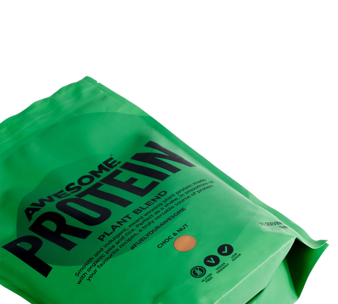 Chocolate Nut Awesome Protein Powder by Ben Coomber | 1kg Vegan Organic Flavoured Protein 