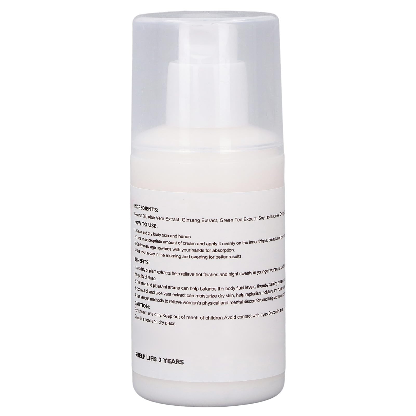 Phyto Estrogen Cream, Menopause Relief, Hormone Support, Sleep Enhancement, Ingredients, 3pcs 100ml Zetiling