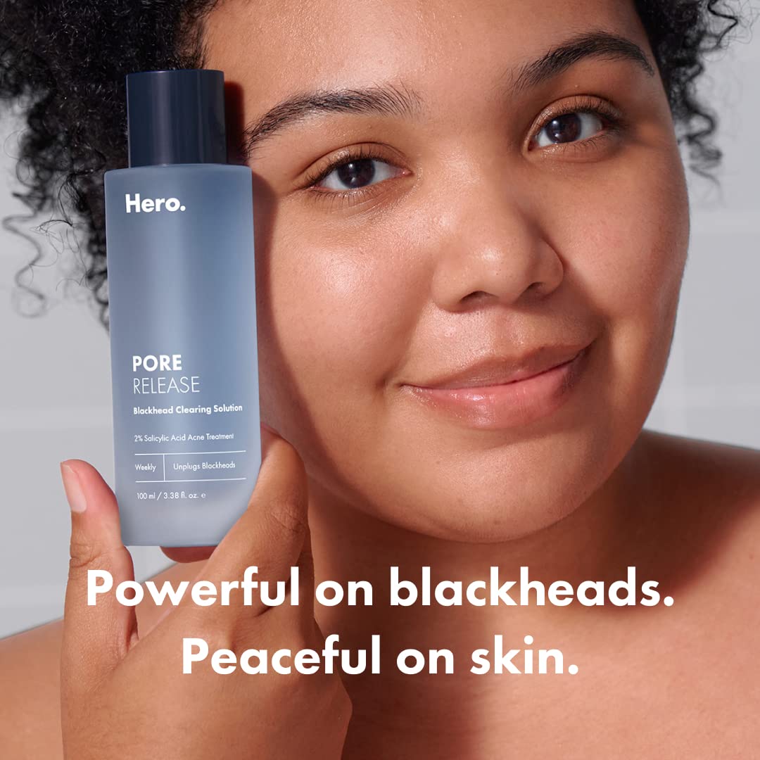 Hero Cosmetics Pore Release Blackhead Clearing Solution - Exfoliating Toner Featuring BHA HERO COSMETICS