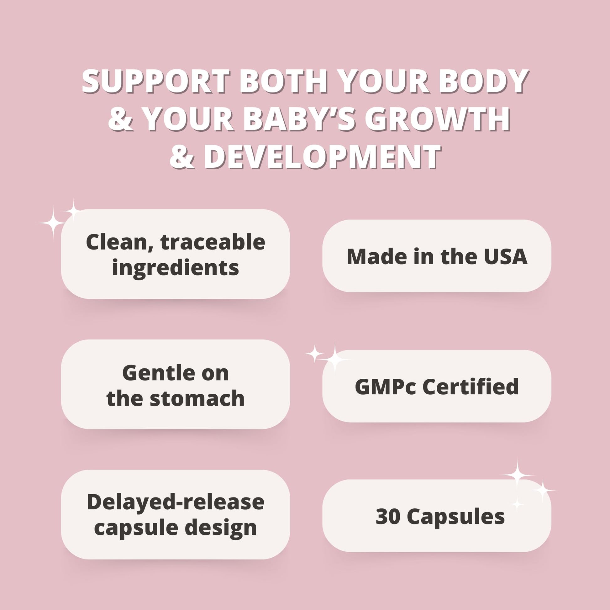 Prenatal Vitamins for Women with Iron, Vitamin D, Calcium & More, Supports Healthy Pregnancy S'moo