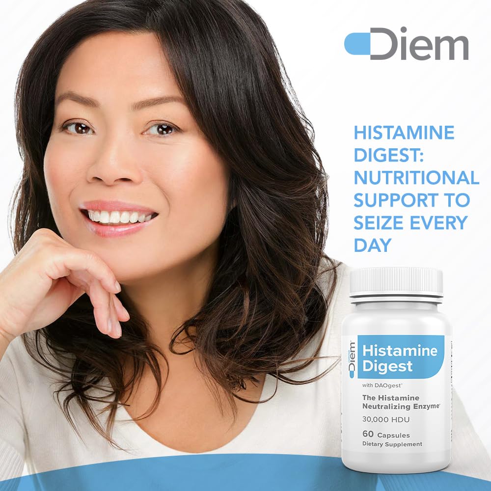 Omne Diem Histamine Digest DAO 30,000 HDU - 60 Caps - Histamine Neutralizing