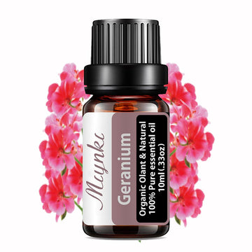 Geranium Essential Oil for Diffuser for Home Kids Women Candle Soap Making DIY -10ml