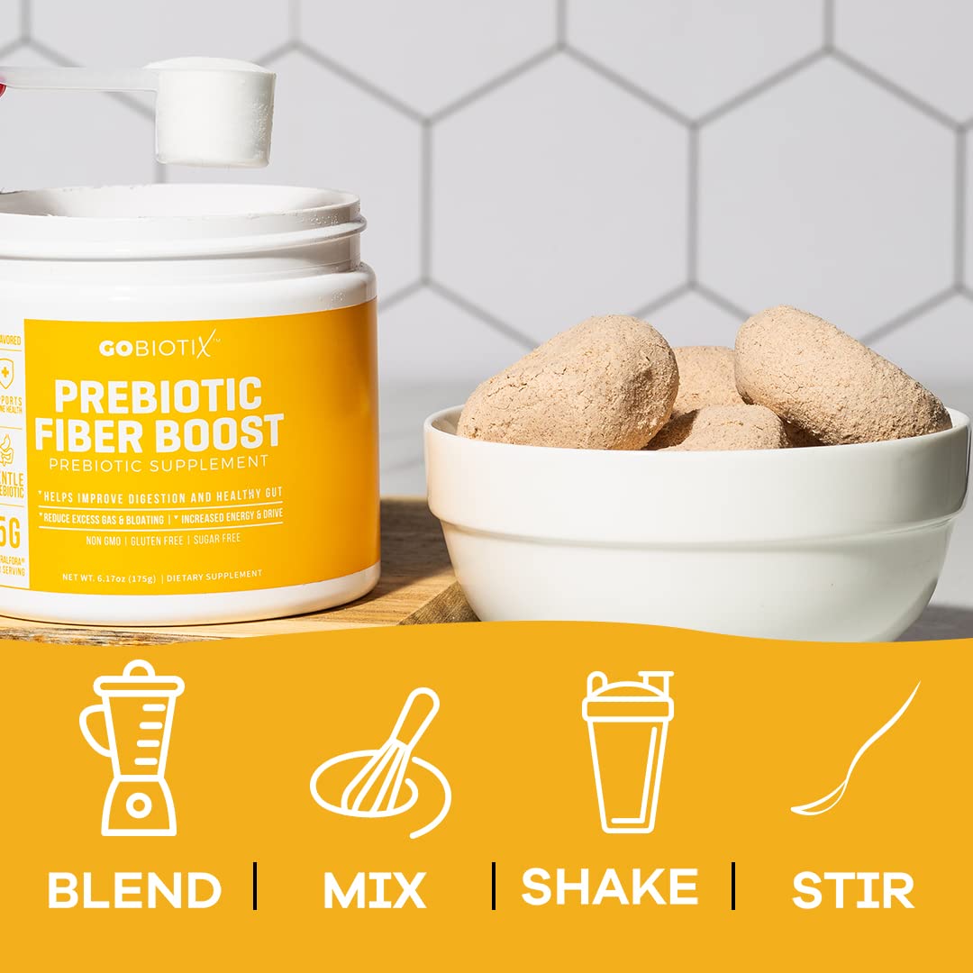 GOBIOTIX Prebiotic Fiber Powder Supplement - Supports Digestive Health & Regularity GOBIOTIX