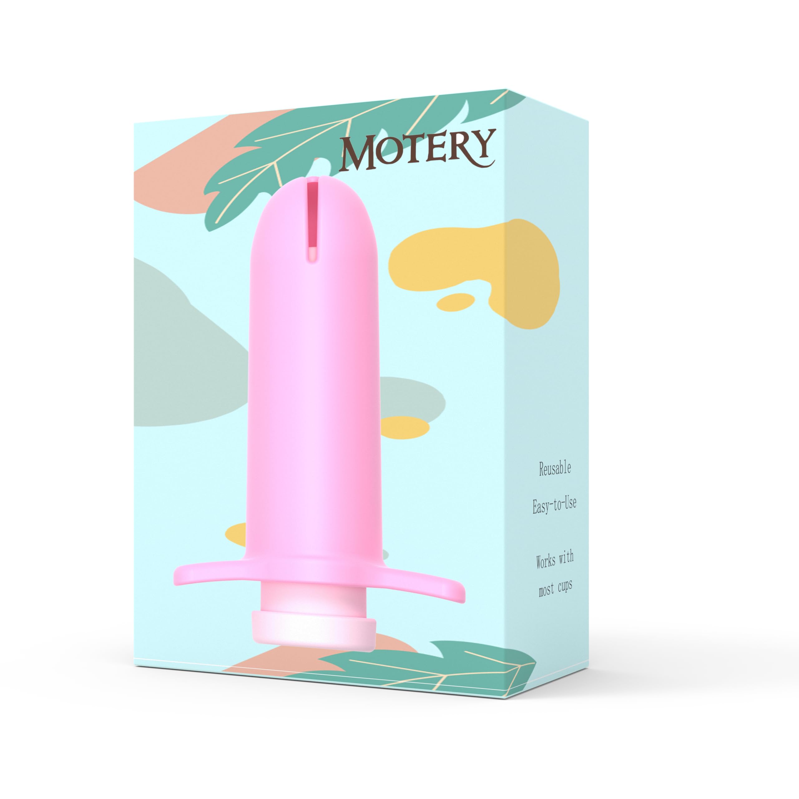 Mottery Applicator Tool for Menstrual Cups for Easy Insertion,Reusable Period Cup Applicator Set Mottery