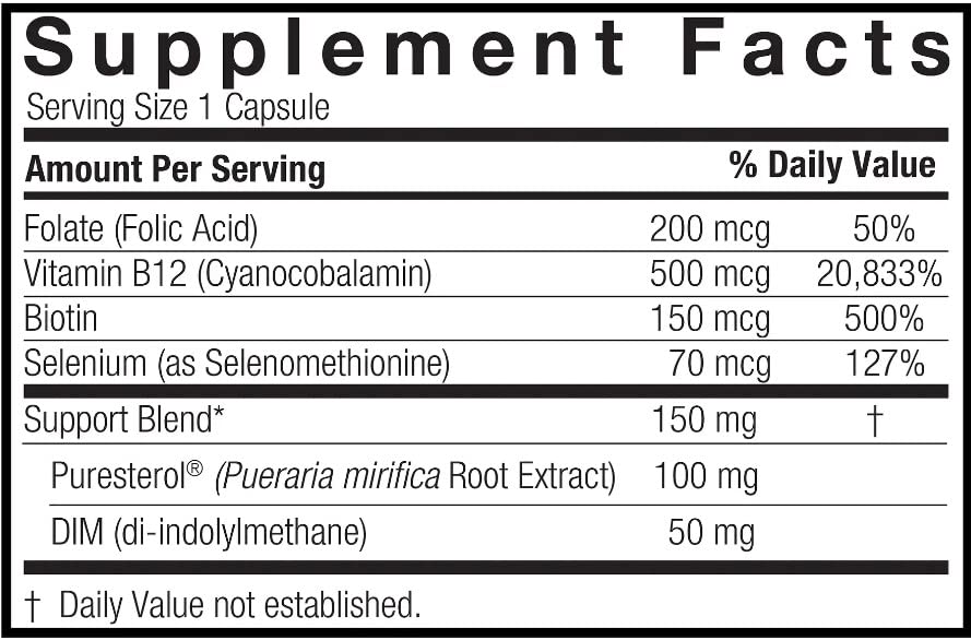 Nature's Answer Pueraria Mirifica 150mg Support Blend 60-Capsules | Multi-Symptom Menopause Support Nature's Answer