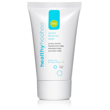 healthy hoohoo Gentle Feminine Wash - Organic Ingredients, pH Balanced, Fragrance Free