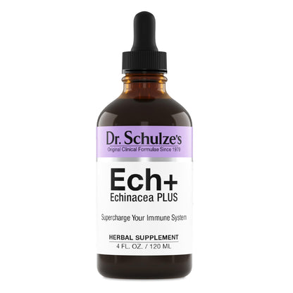 Dr. Schulze's Echinacea Plus | Echinacea Root and Seed | All Organic Extract | Gluten-Free