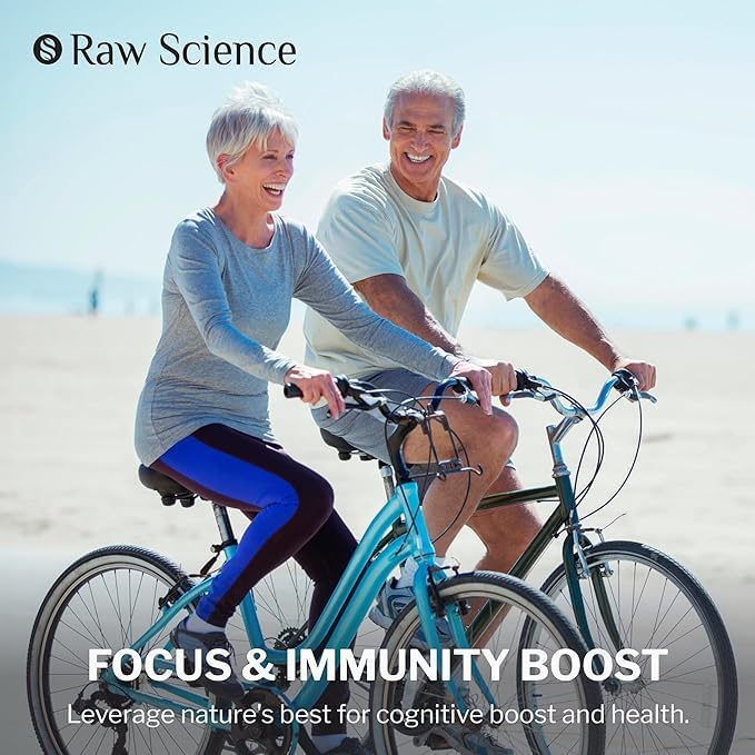 Mushroom Supplement - Shiitake Mushrooms & Lions Mane Supplement Capsules S RAW SCIENCE