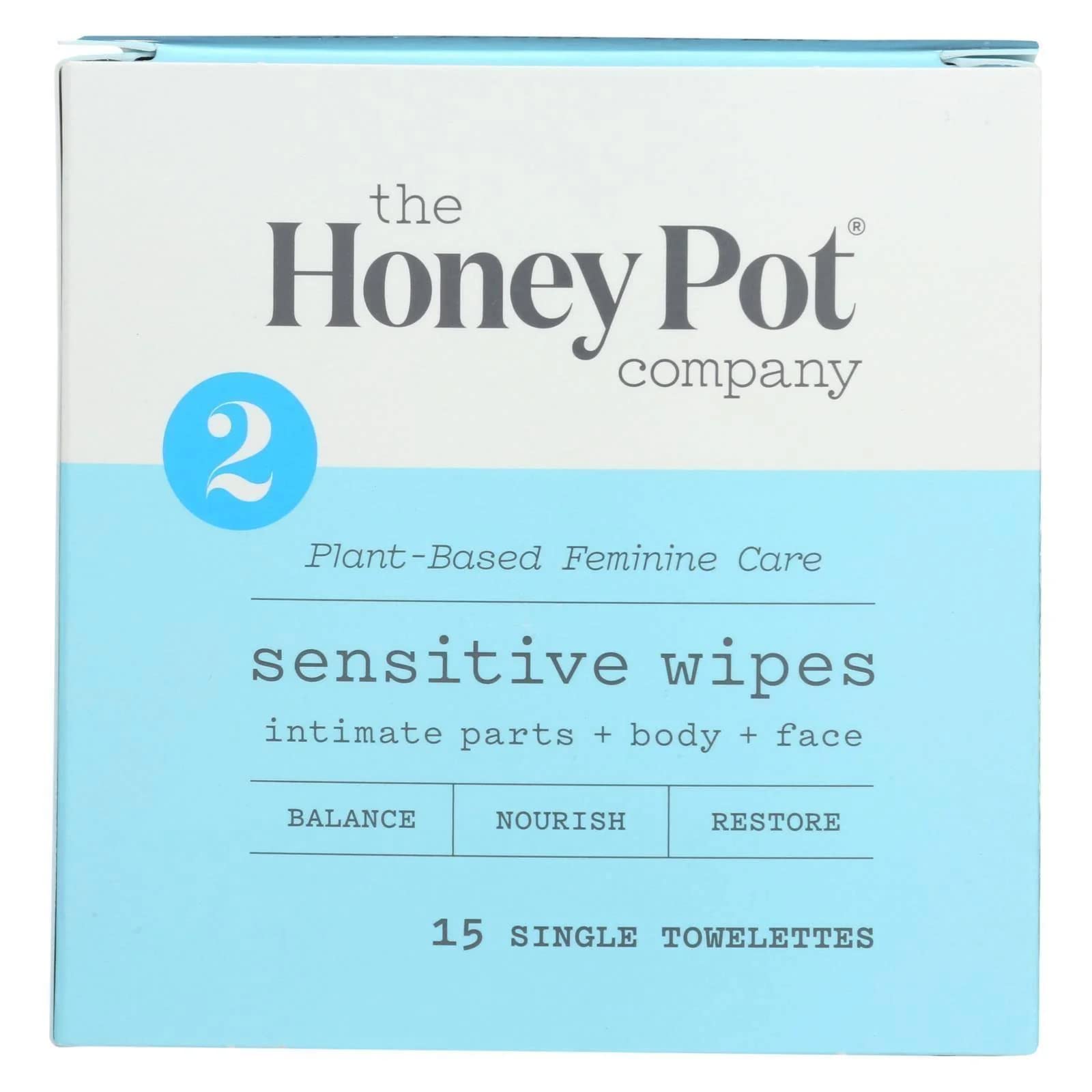 The Honey Pot - Wipes Intimate Nrml Indv - 15 Ct