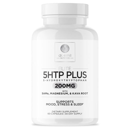 200 MG 5-HTP Elite with Kava Root Extract, Magnesium & SAM-e to Maintain Normal