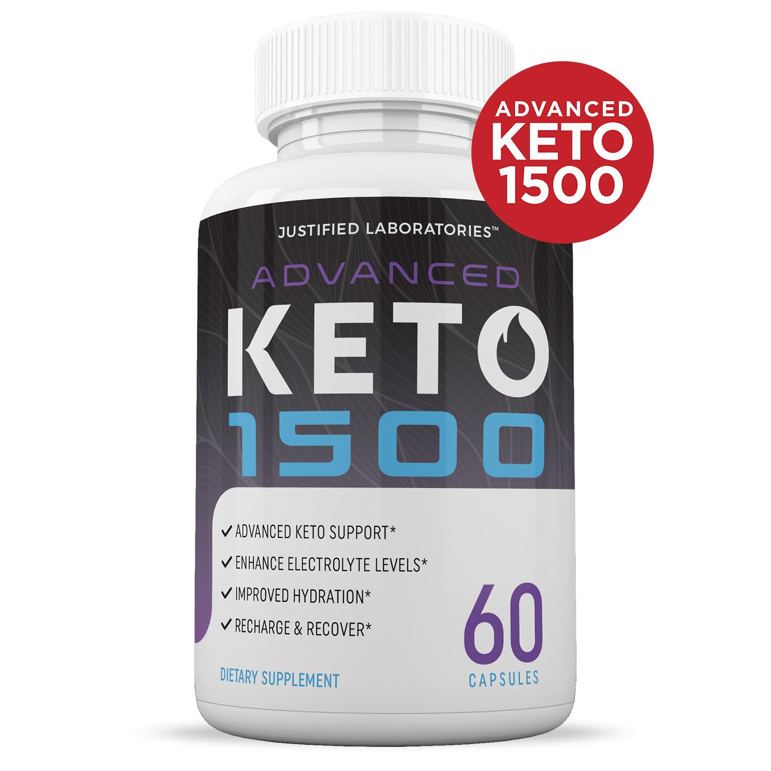 Advanced Keto 1500 Keto Pills 1275MG New & Improved Formula Contains Apple Cider Justified Laboratories