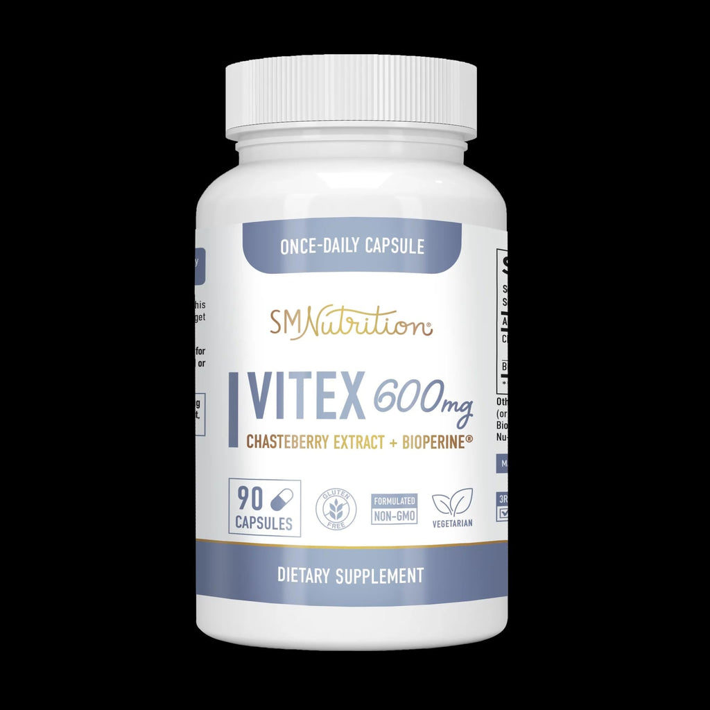 LLK Chasteberry Capsules 600mg - Menopause & PMS Relief Women's Health Supplement