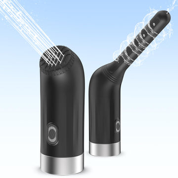 Enema Douches for Men Women, Automatic Anal Douche Cleaner with 3 Speeds, Silicone Enema Nozzles