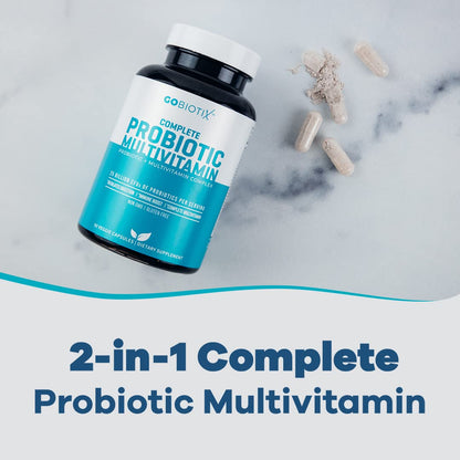 GOBIOTIX Probiotic Multivitamin Supplement - Daily Multivitamins with Probiotics