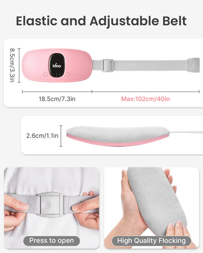 FSA HSA Eligible Portable Cordless Menstrual Heating Pad, iDOO Period Heating Pads