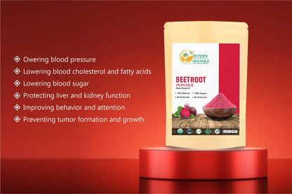 Herbs Botanica Beetroot Powder Organic for Baking and Smoothies | Nitric Oxide Suppement