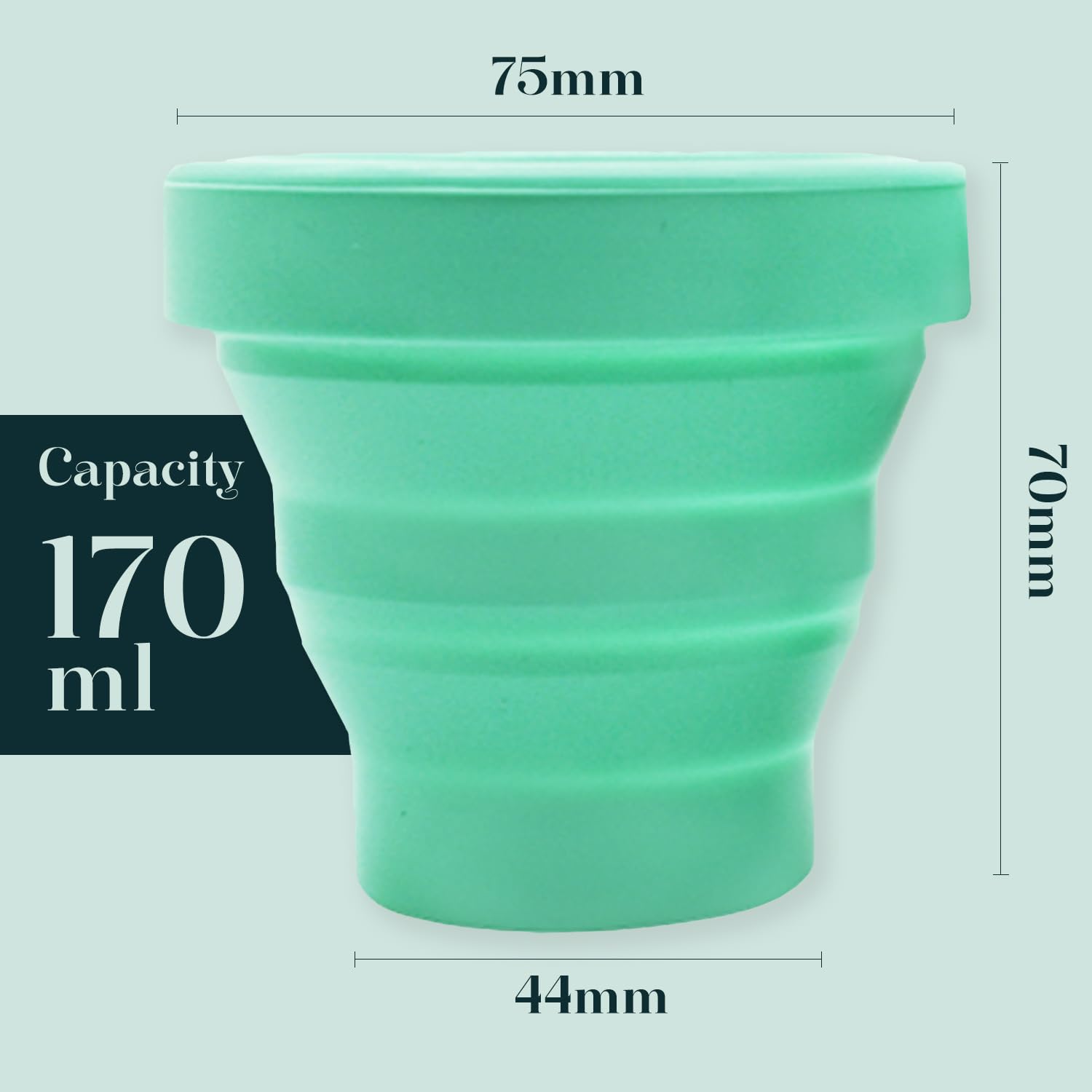 SHORDY Menstrual Case Holder for Sterilization, Collapsible Silicone Container - Boil, Sterilize SHORDY