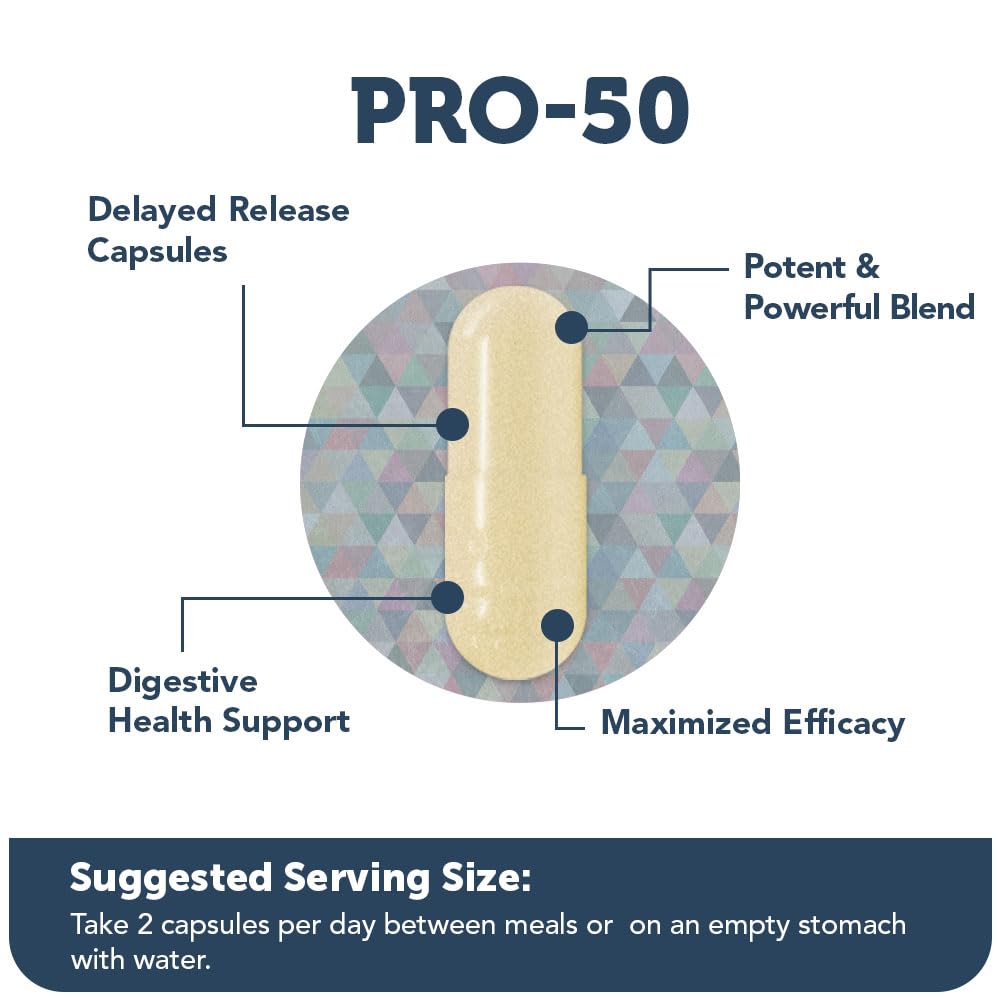 Vitamin Bounty Pro-50 Probiotics Supplement- 13 Probiotic Strains, Gut Health