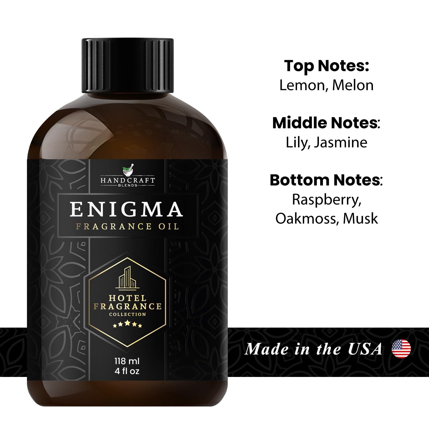 Handcraft Blends Hotel Fragrance Oil Enigma Scent – Luxury Hotel Collection Diffuser Oil Scents Handcraft Blends