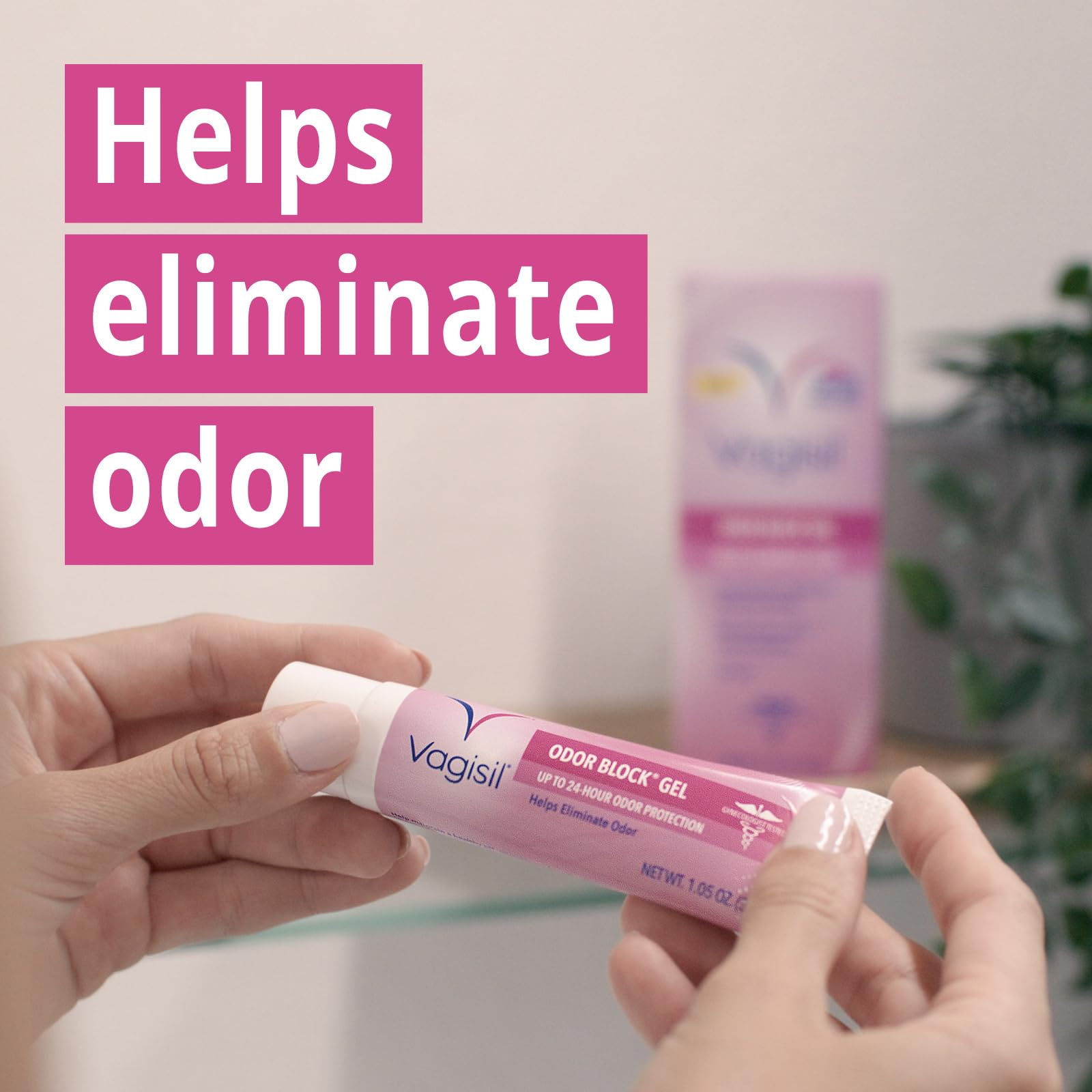 Vagisil Odor Block Gel with Hyaluronic Acid for Vaginal Health, Gynecologist Tested Vagisil