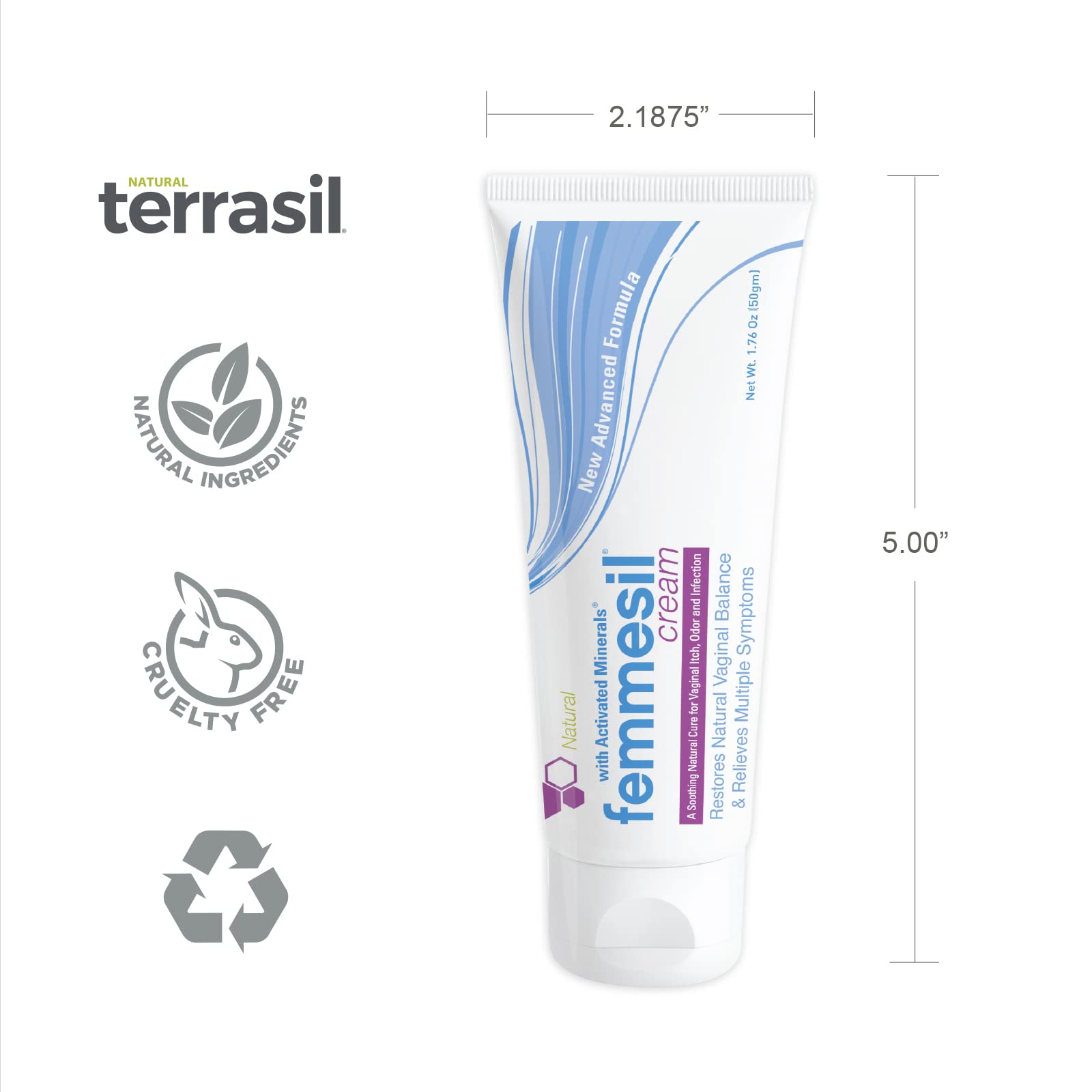Femmesil Feminine Care Vaginal Health Antifungal Cream for Relief from Yeast Infection, Vaginal Itch & Irritation Aidance