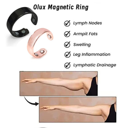 HVZZ Calmi Ring, Olux Rings for Women, Calmi Magnetic Ring for Lymphatic Drainage Arthritis Pain Relief