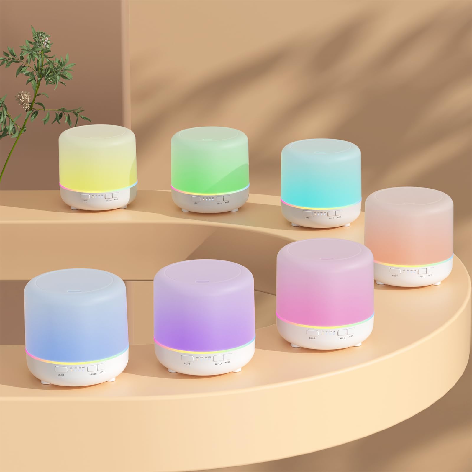 Otheya Scent Essential Oil Diffuser 2 Pack 200 ML Ultrasonic Cool Mist Humidifiers and Aroma Diffuser Otheya