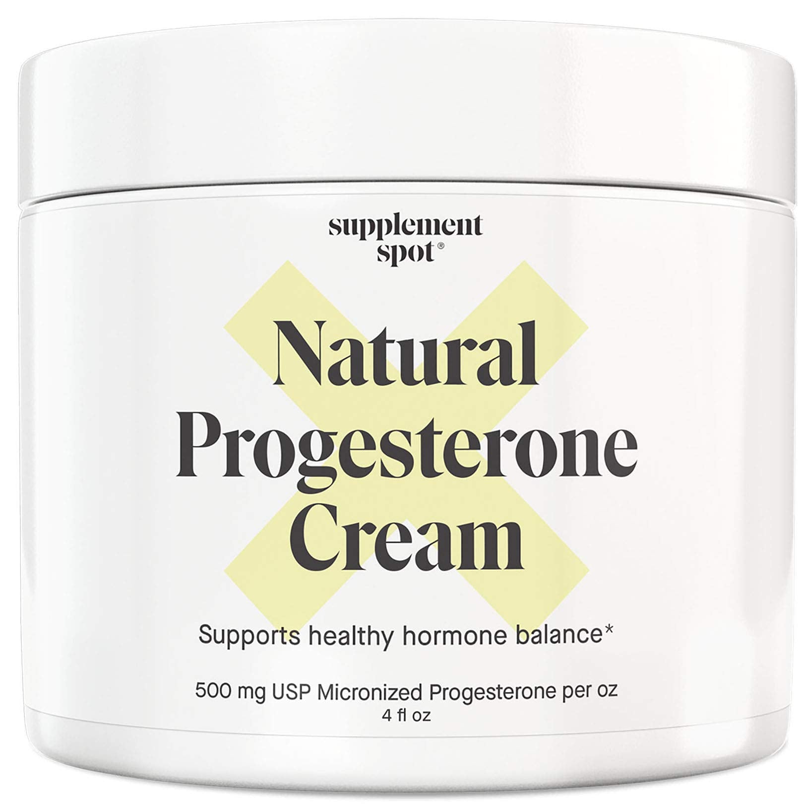 Supplement Spot Natural Progesterone Cream for Women – Micronized Bioidentical Progesterone Cream