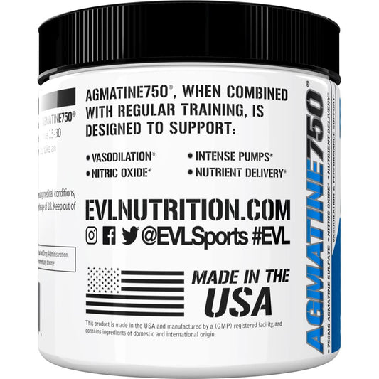 Evlution Agmatine Sulfate Nitric Oxide Powder Nutrition High Strength Agmatine Sulfate
