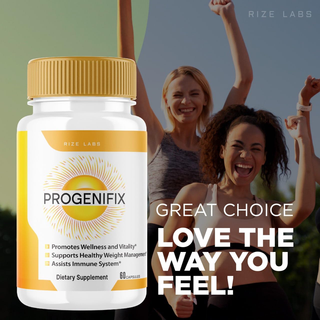 rize labs (2 Pack) Progenifix Weight Loss Supplement, Progenifix Capsules Total Body Wellness rize labs
