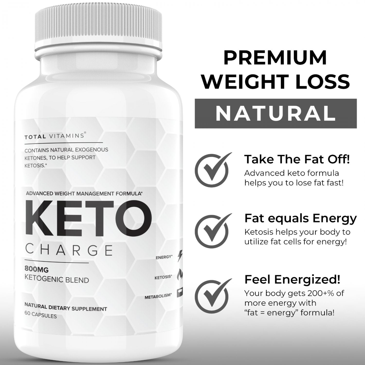 Keto Charge Keto Diet Pills BHB Advanced Weight Loss Ultra Boost Keto