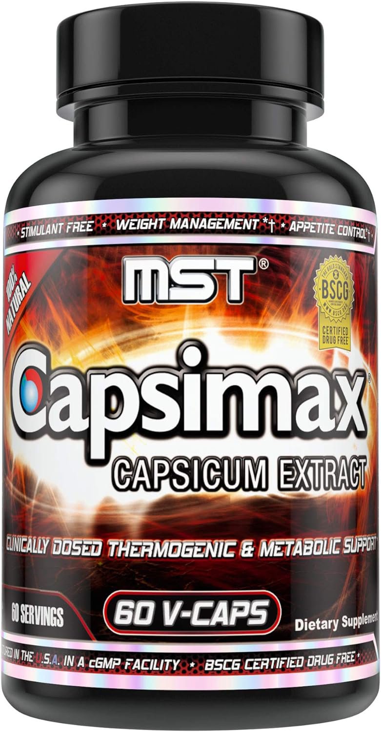 MST Capsimax Supplement 100mg V Capsules, 60 Servings Clinically Dose