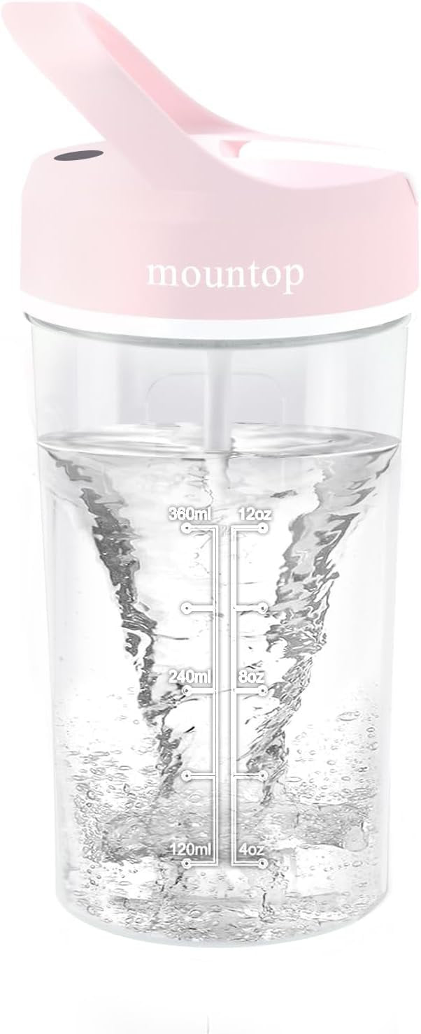 mountop Electric Protein Shaker Bottle, 18oz Rechargeable Blender Bottles