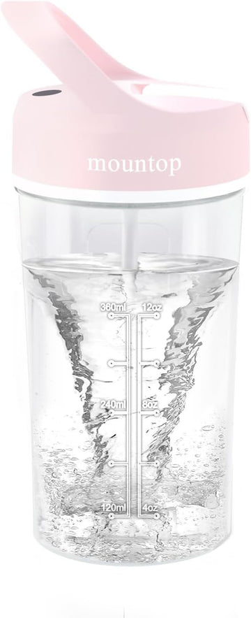 mountop Electric Protein Shaker Bottle, 18oz Rechargeable Blender Bottles