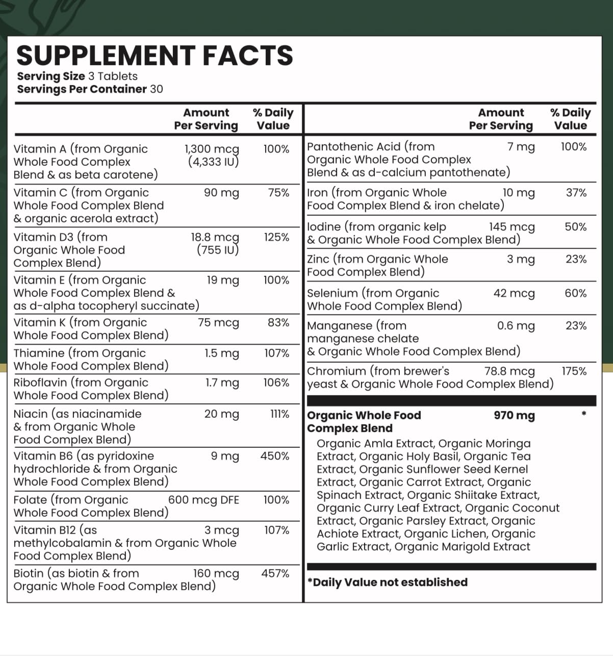 Moss Mama Nutraceuticals PreNatal Vitamin, for Pregnancy and Postpartum Multivitamin Generic