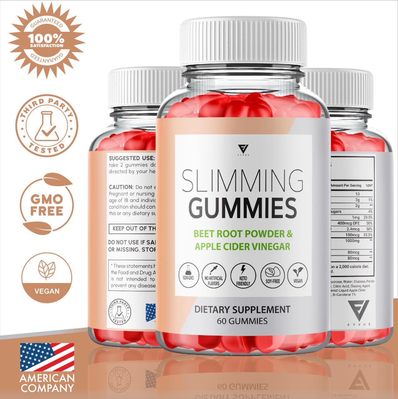 (3 Pack) Slimming Gummies It Works for Weight Loss with Apple Cider Vinegar Itworks Its