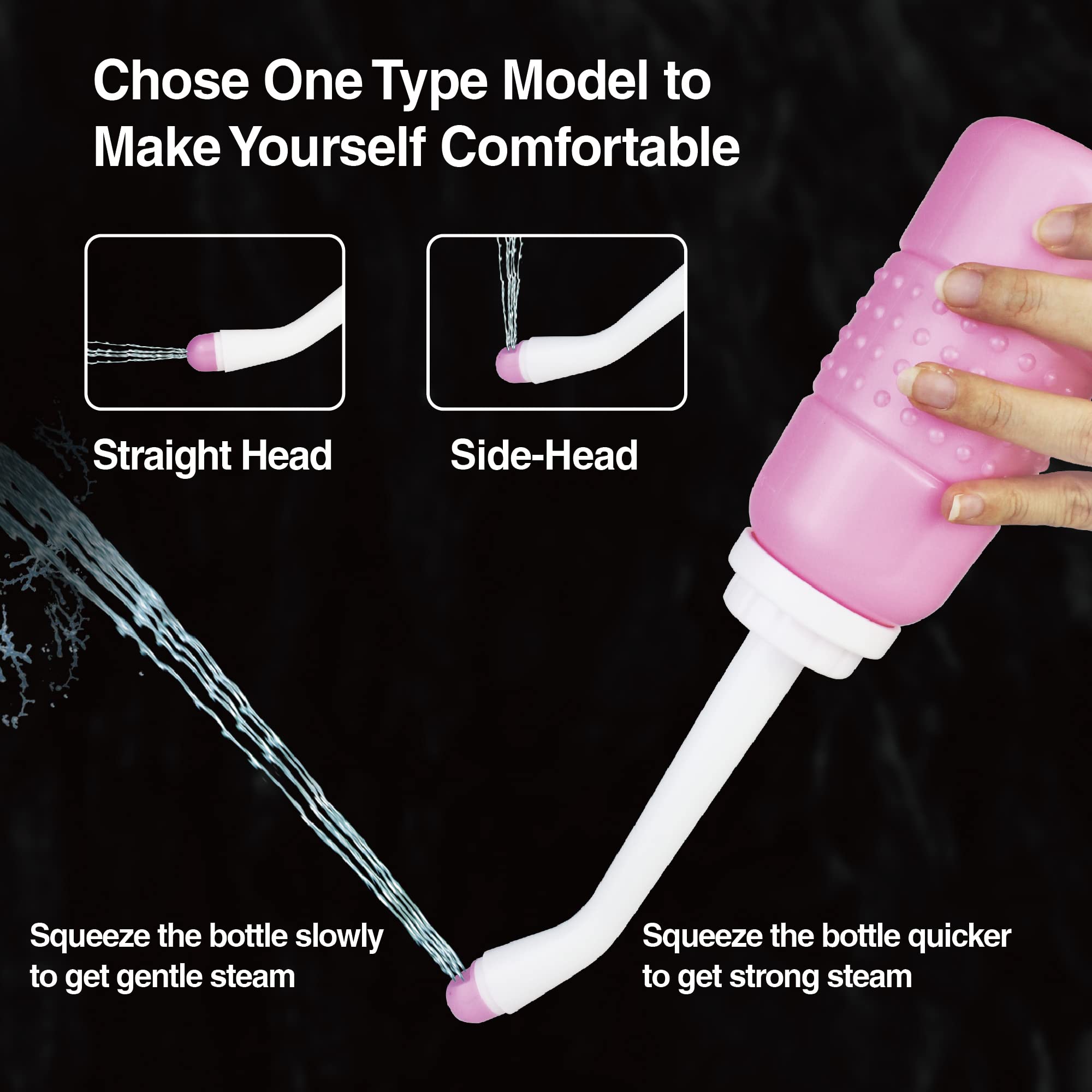 TopQuaFocus 12oz Perineal Bottle for Postpartum Care Portable Travel Peri Sprayer Bidet Postpartum TopQuaFocus