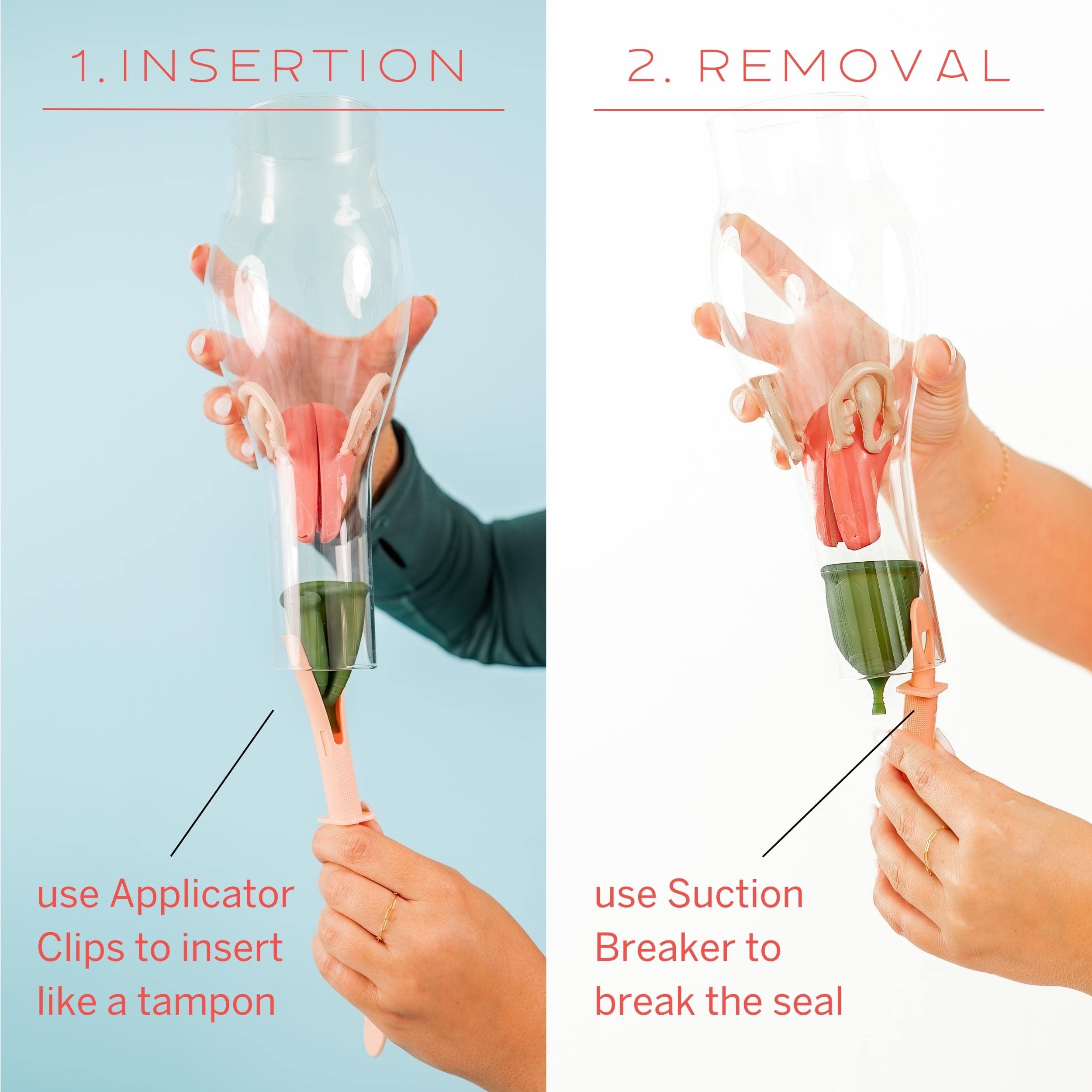 Pixie Menstrual Cup & Tampon Applicator + Period Cup Remover - Make Insertion & Removal Easy Pixie Cup